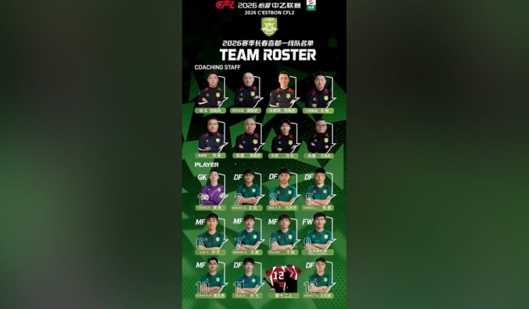 长春喜都官宣李晓光出任主教练，此前王栋上任仅11天因禁足被解雇