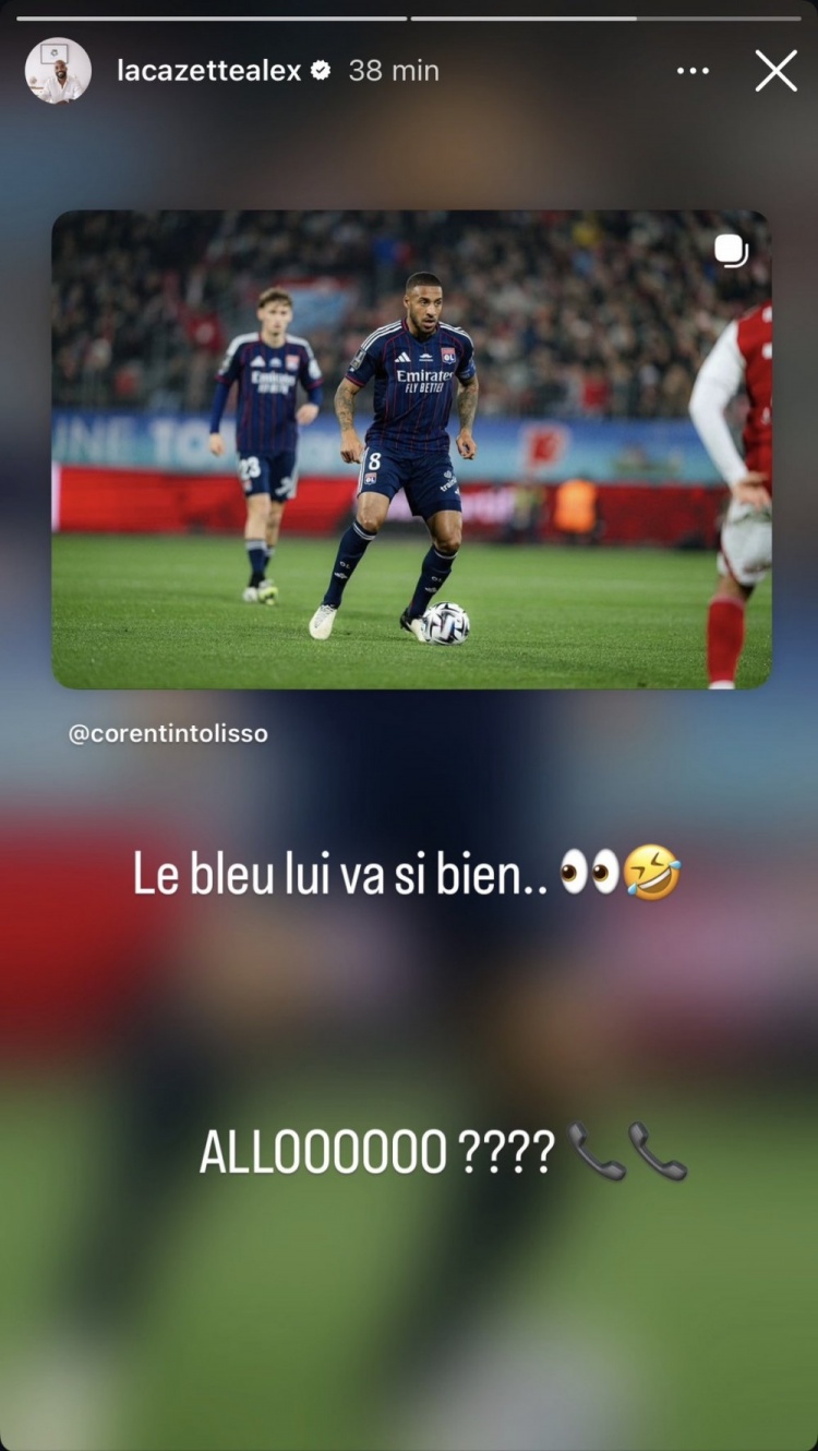 拉卡泽特呼吁法国队征召托利索：蓝色真的很适合他，有人在听吗