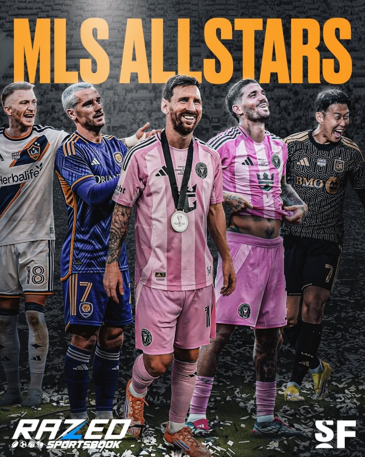 群星云集!美职联球星:梅西领衔,穆勒、孙兴慜、罗伊斯、J罗…