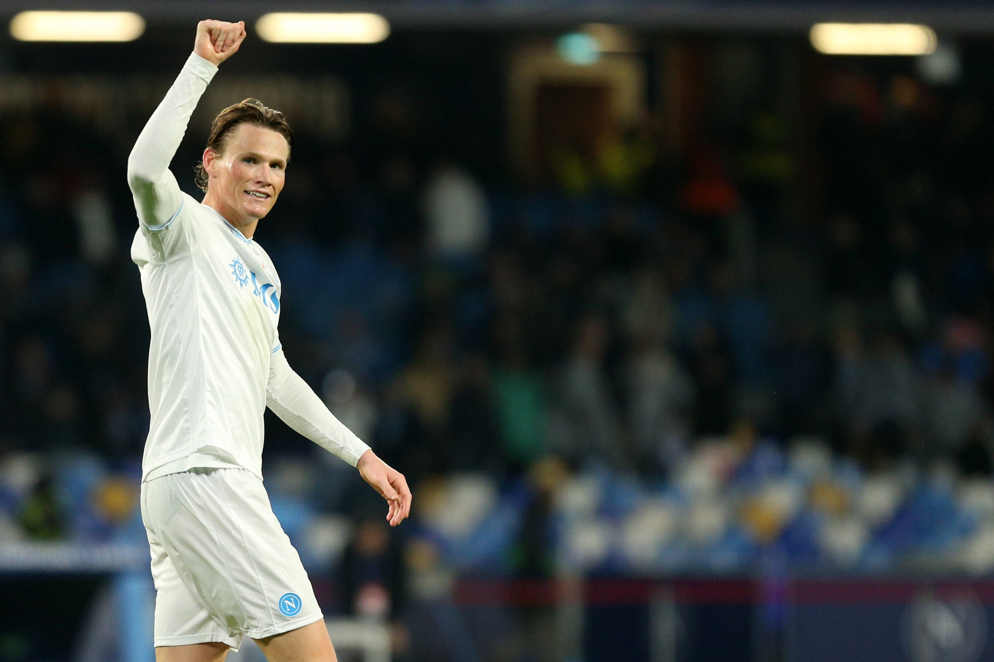 麦克托米奈是那不勒斯二号射手，联赛参与10球占球队总进球22%