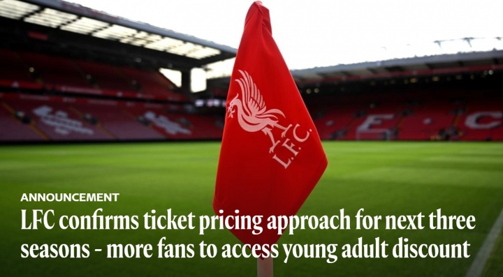 引发球迷不满！利物浦官方：未来三年球票涨价，幅度最高不超过5%
