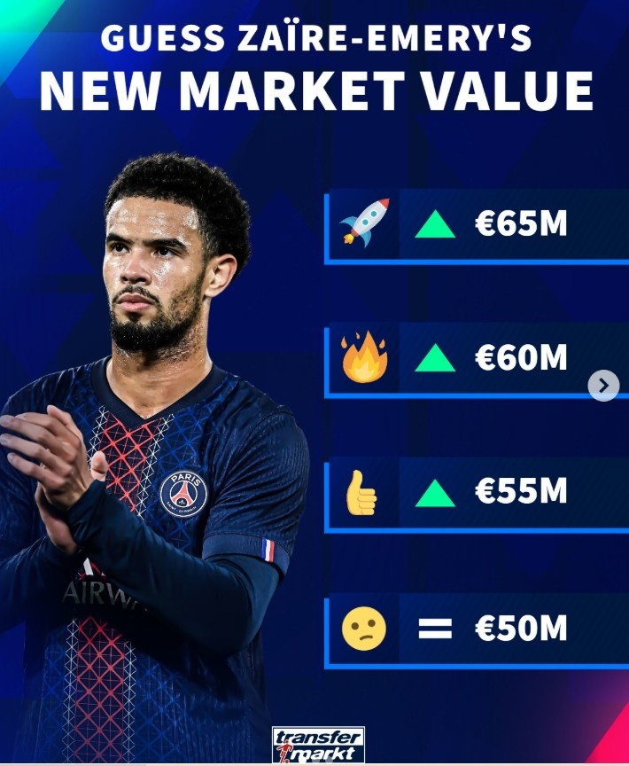 当前5000万欧!德转预热埃梅里身价:最高可能涨至6500万欧