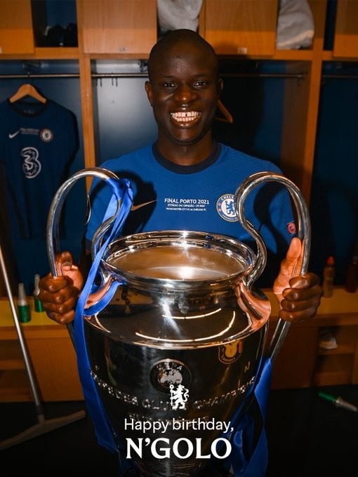 坎特迎来35岁生日,切尔西官推送祝福:生日快乐,坎特!