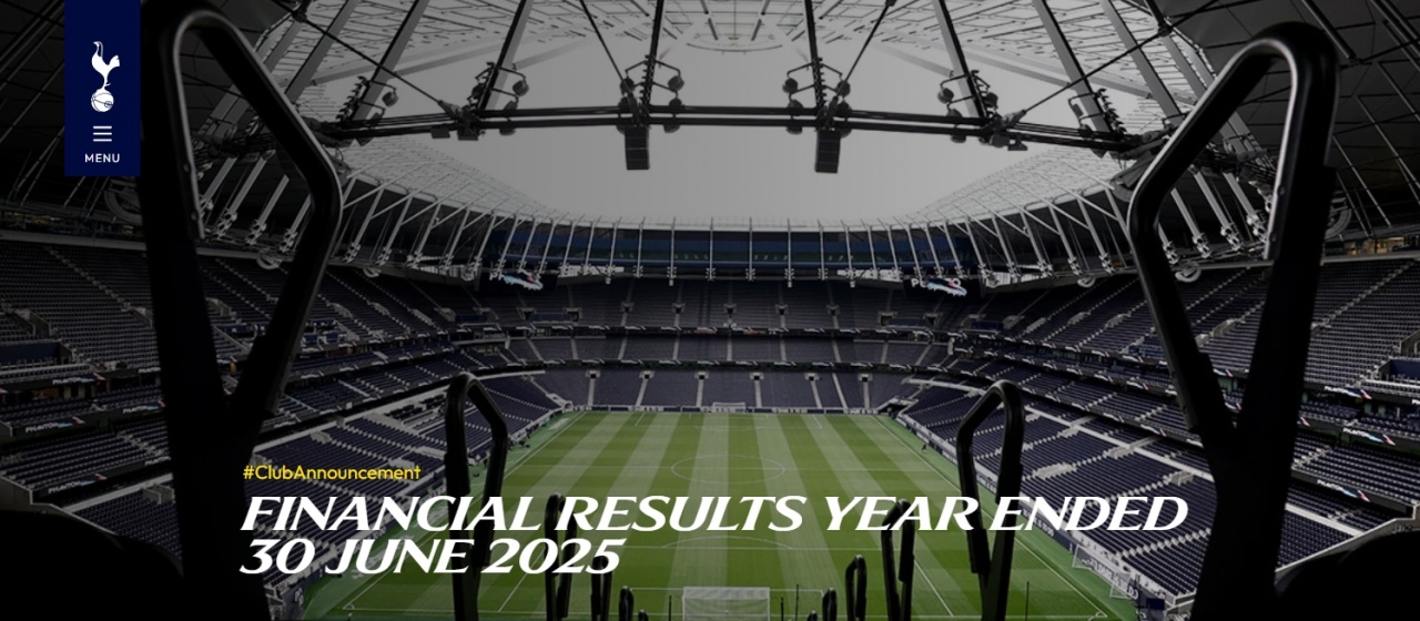 热刺官方财报：总收入5.653亿镑，营利降至1.123亿镑