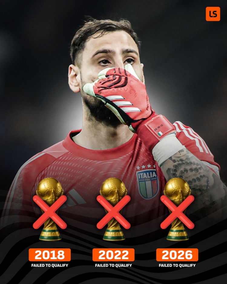 没落!意大利是首支连续无缘3届世界杯的前冠军球队